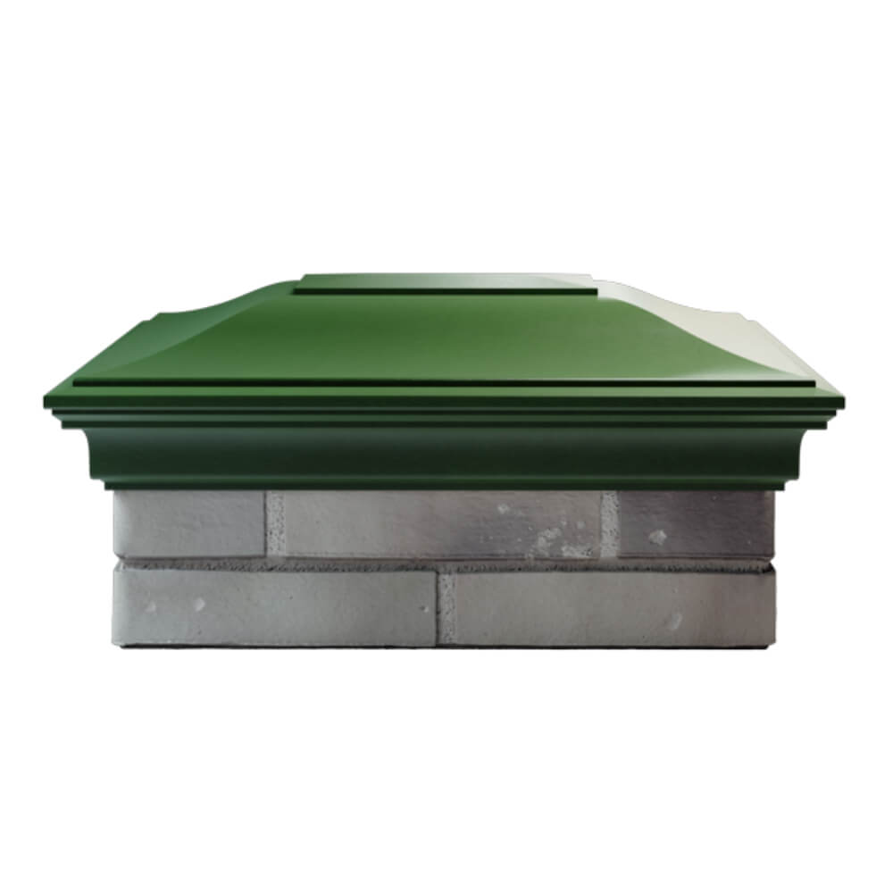 Колпак Zking Монблан Зеленый на столб 2х1.5 кирпича (515х385мм) в Грозном фото