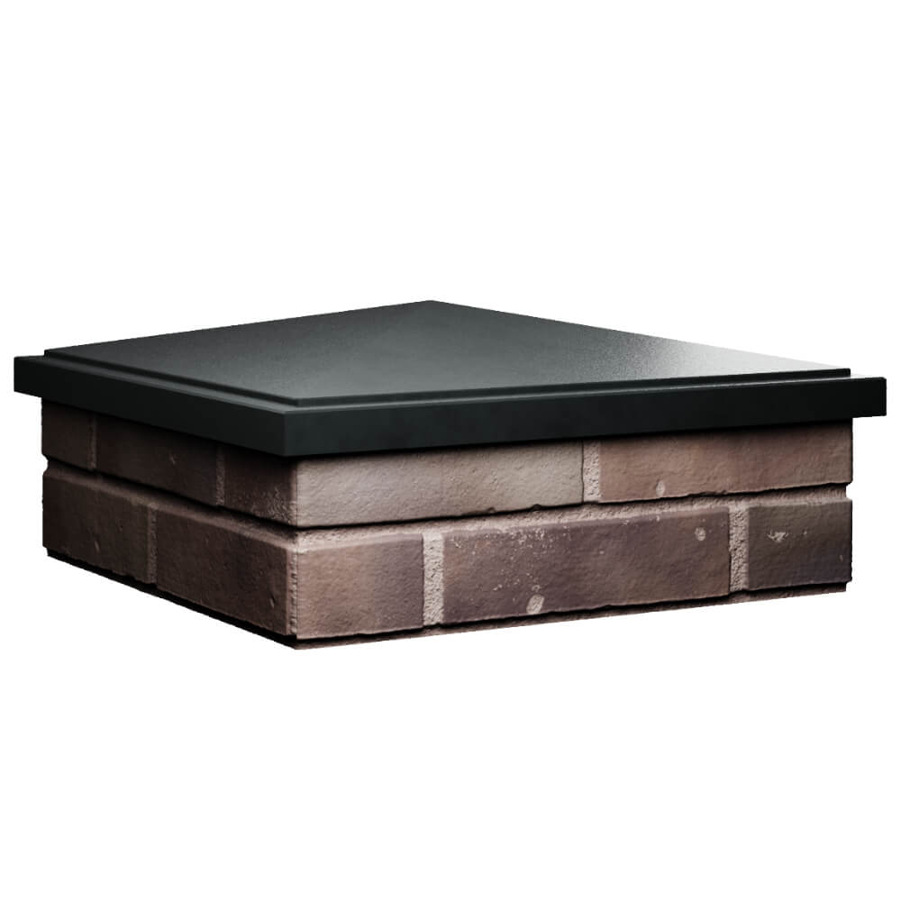 Колпак Zking БонаМоно Черный на столб 2х2 кирпича (515х515, 530х530мм) в Грозном фото