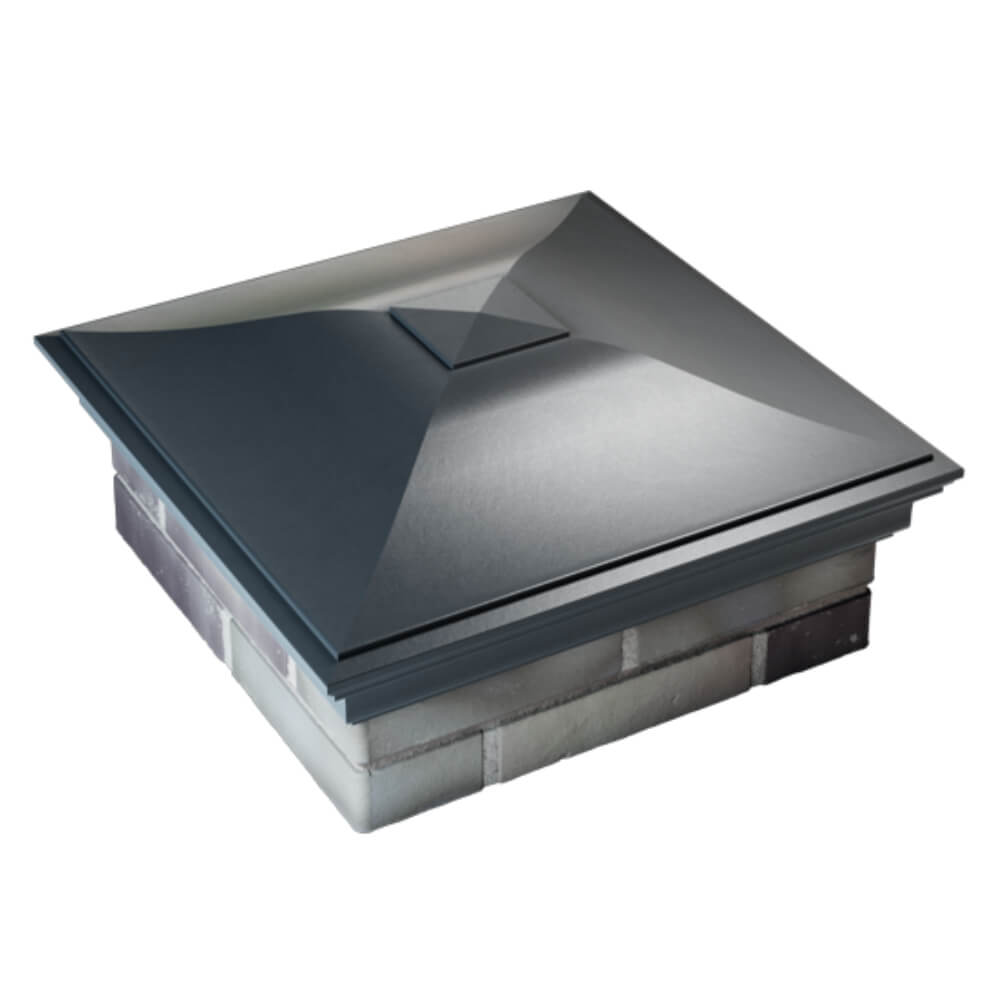 Колпак Zking Монблан Серый на столб 2х2 кирпича (515х515мм) Грозный фото