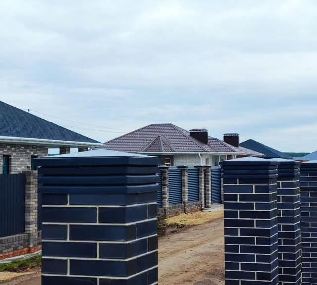 Колпак Zking Бона ХайТек Серый на столб 1.5х1.5 кирпича (385х385мм) в Грозном фото