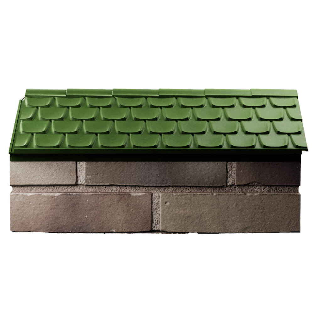 Парапет Zking Эльбрус Зеленый с посадкой на 1 кирпич (255мм) в Грозном фото