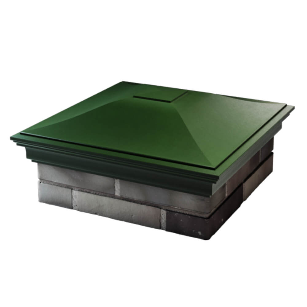 Колпак Zking Монблан Зеленый на столб 2х2 кирпича (515х515мм) в Грозном фото