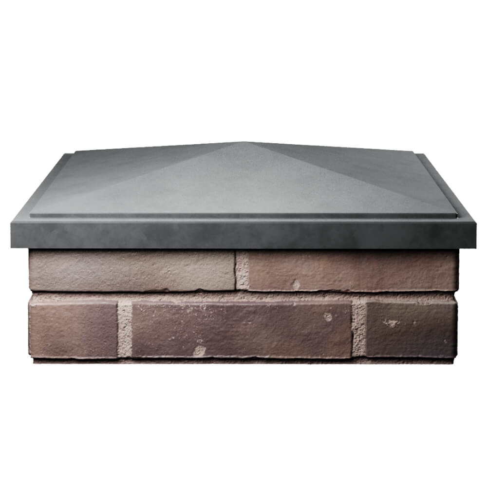 Колпак Zking БонаМоно Серый на столб 2х2 кирпича (515х515, 530х530мм) Грозный фото