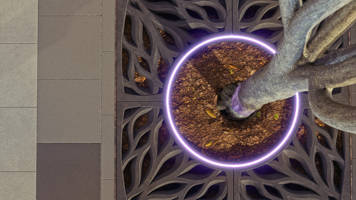 Приствольная решетка для дерева ZKING CRUST 1.2х1.2м Черная в Грозном фото