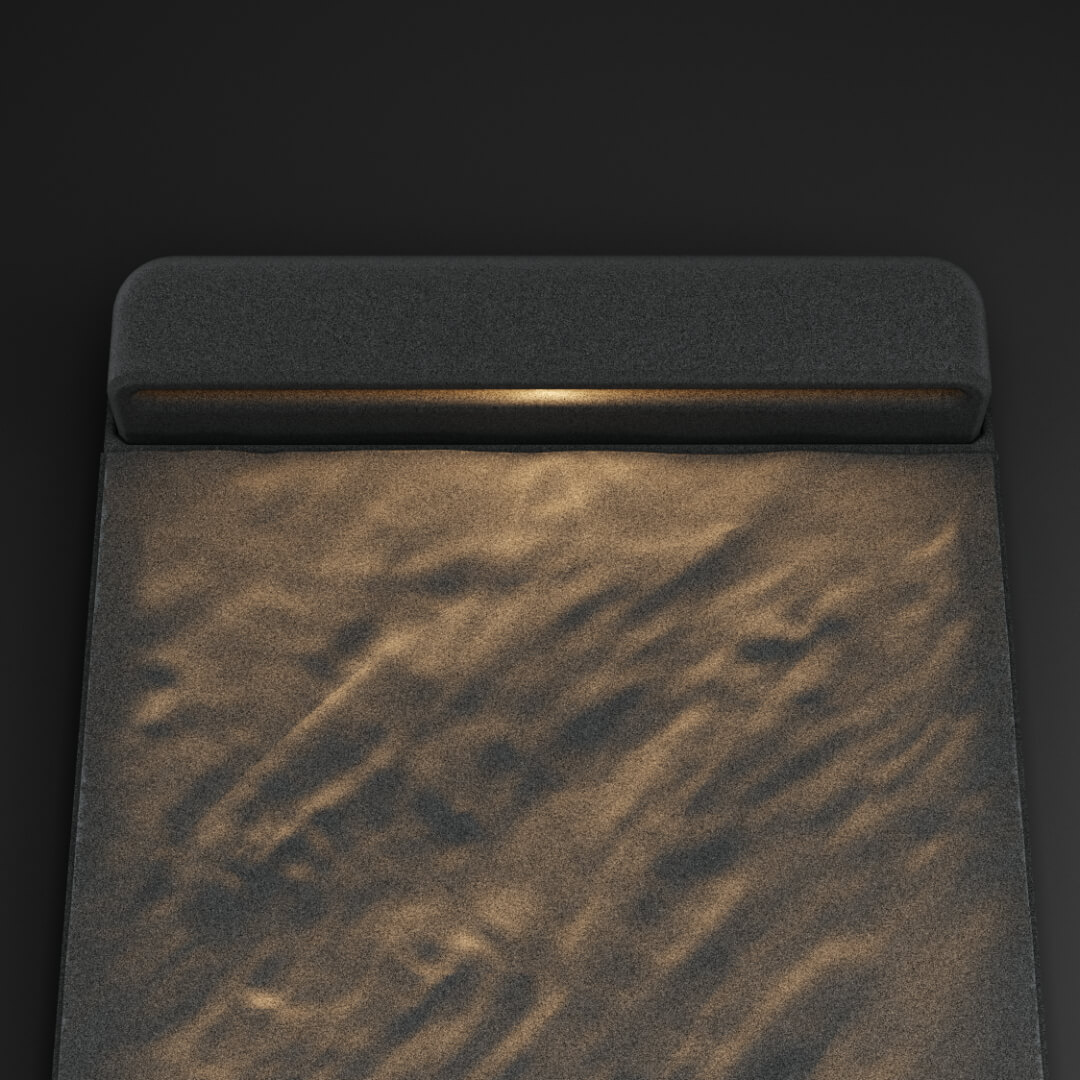 LED Светильник для шаговой плиты STONE Графитовый Серый 330х75х98мм в Грозном фото