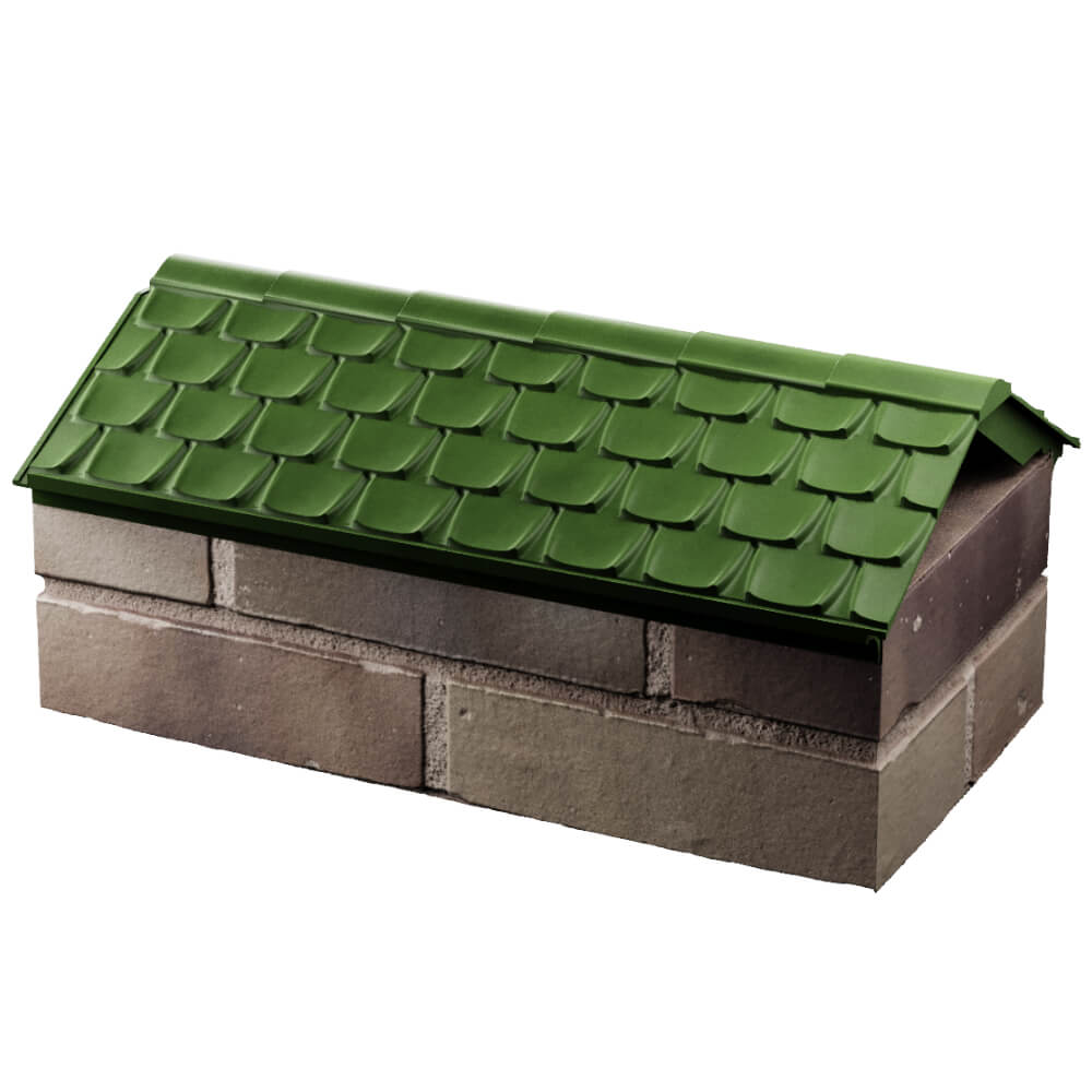 Парапет Zking Эльбрус Зеленый с посадкой на 1 кирпич (255мм) в Грозном фото