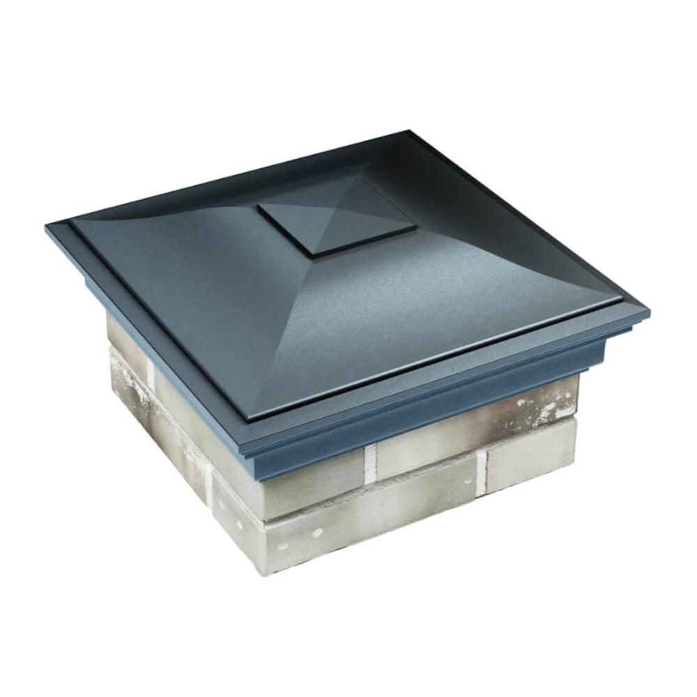 Колпак Zking Монблан Серый на столб 1.5х1.5 еврокирпича 0.7НФ (355х355мм) в Грозном фото