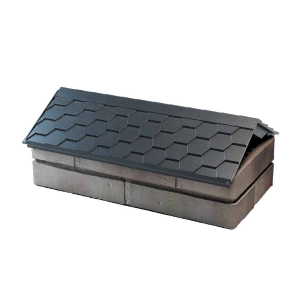 Парапет Zking Эверест Серый с посадкой на 1 кирпич (200/225/255мм) в Грозном фото