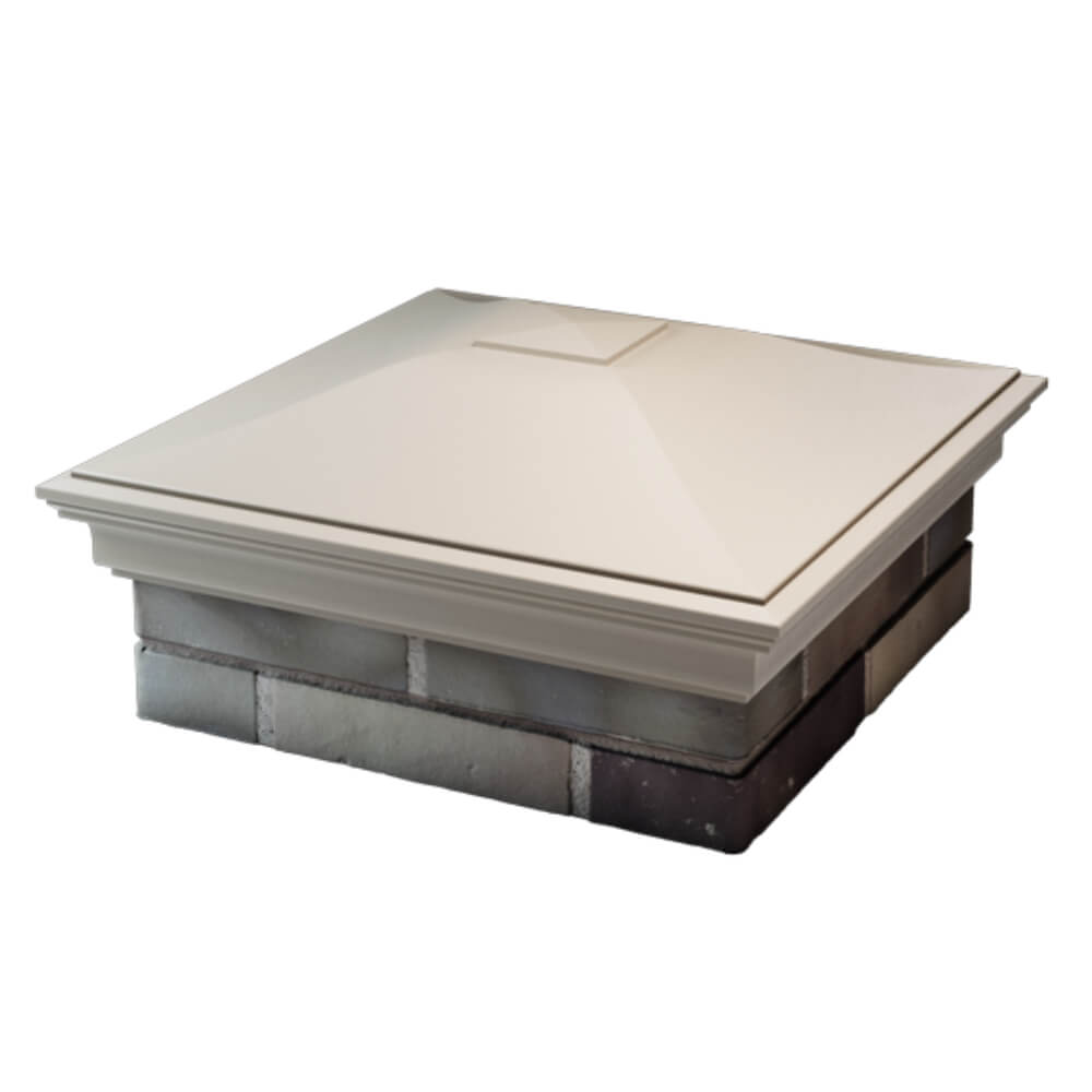 Колпак Zking Монблан Бежевый на столб 2х2 кирпича (515х515мм) в Грозном фото