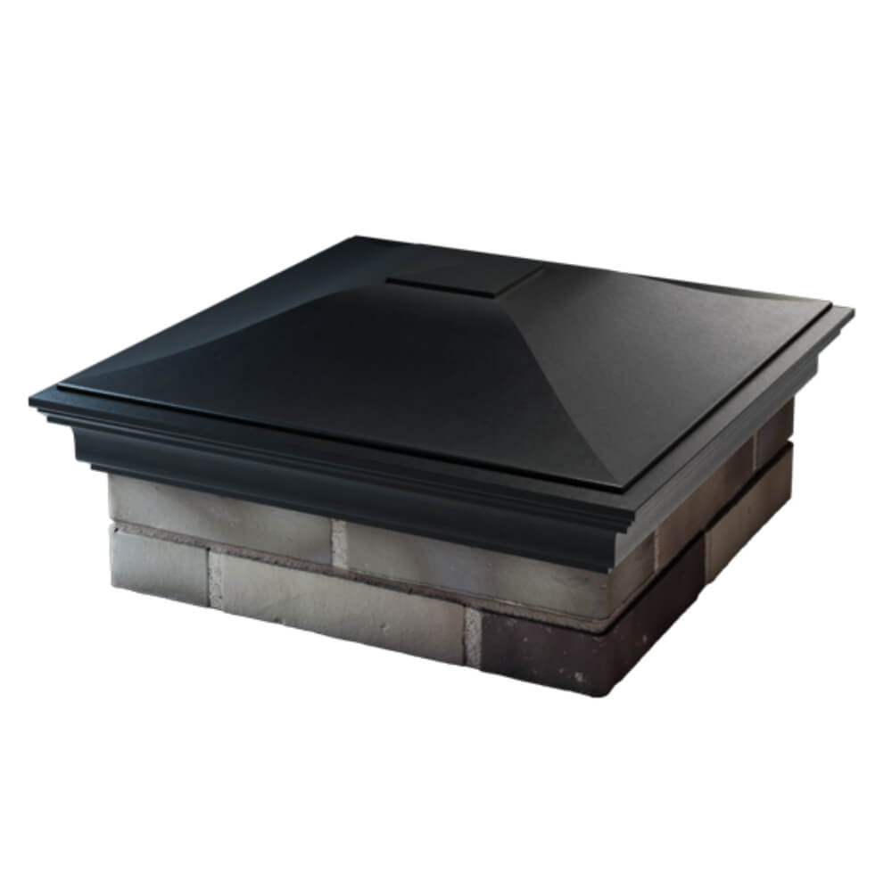 Колпак Zking Монблан Черный на столб 2х2 кирпича (515х515мм) в Грозном фото