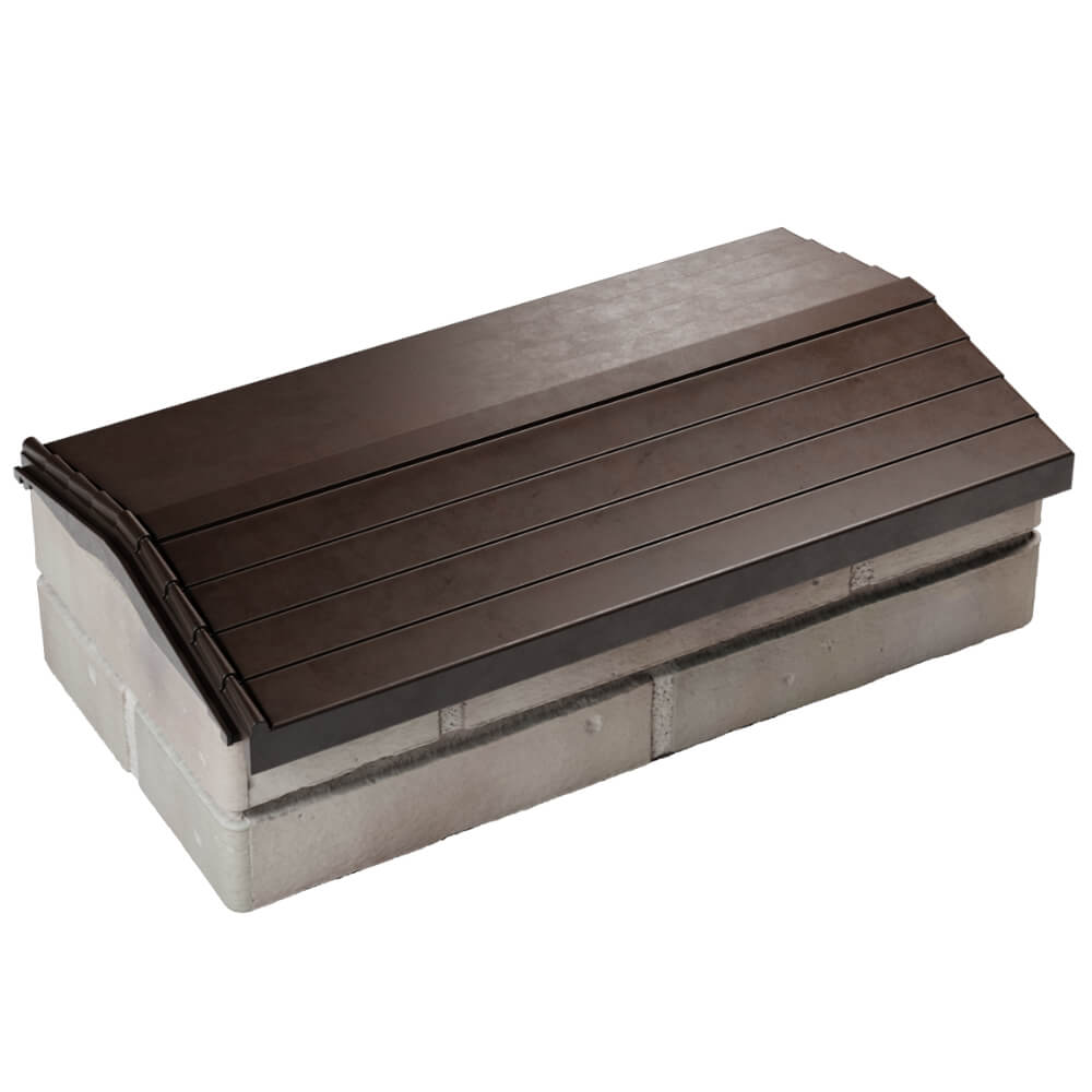 Парапет Zking Бона ХайТек Коричневый с посадкой на 1 кирпич (200/225/255мм) в Грозном фото