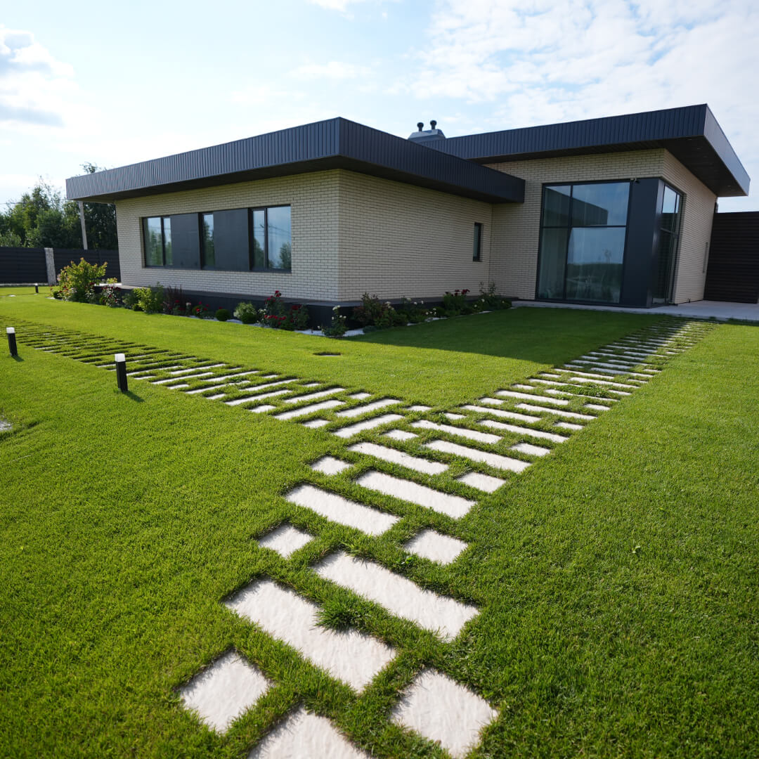 Шаговая плита STONE Светлая Галька 990х330х55мм в Грозном фото