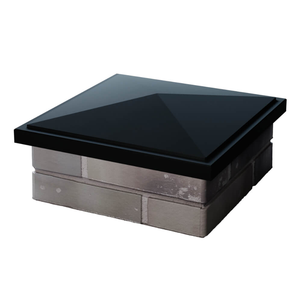 Колпак Zking БонаМоно Черный на столб 1.5х1.5 кирпича (385х385, 400х400мм) в Грозном фото