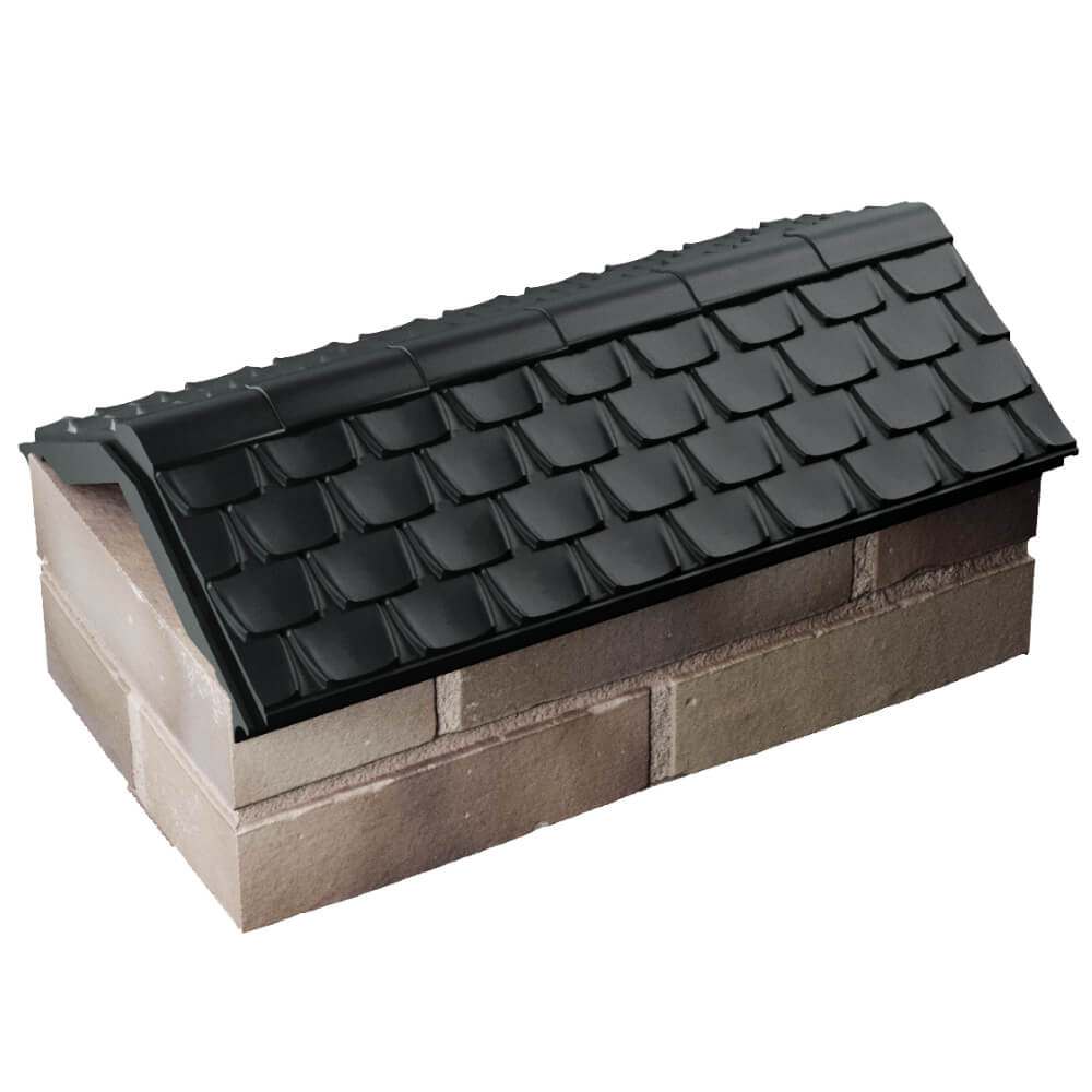 Парапет Zking Эльбрус Черный с посадкой на 1 кирпич (255мм) в Грозном фото