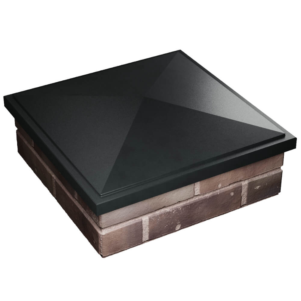 Колпак Zking БонаМоно Черный на столб 2х2 кирпича (515х515, 530х530мм) в Грозном фото