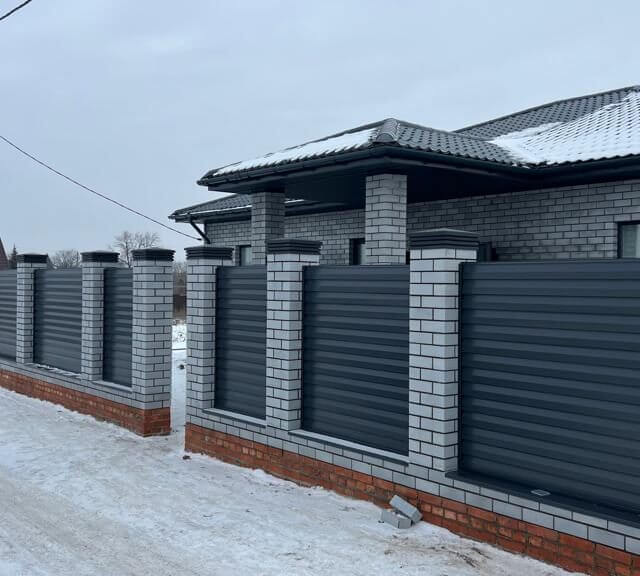 Колпак Zking Бона ХайТек Серый на столб 1.5х1.5 кирпича (385х385мм) в Грозном фото