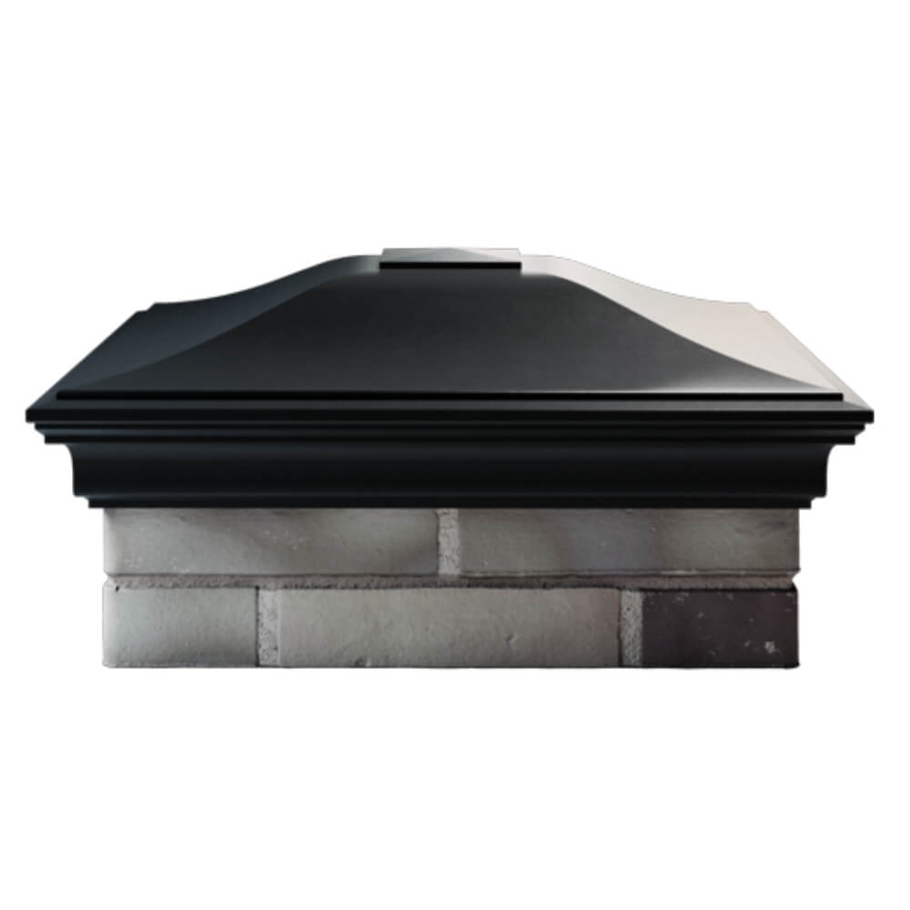 Колпак Zking Монблан Черный на столб 2х2 кирпича (515х515мм) в Грозном фото
