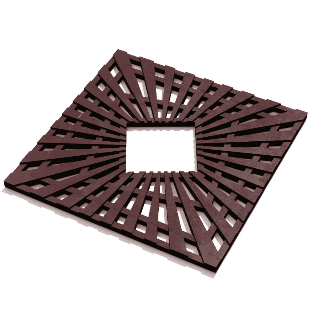 Приствольная решетка для дерева ZKING ATMOSPHERE 1.2х1.2м Коричневая в Грозном фото