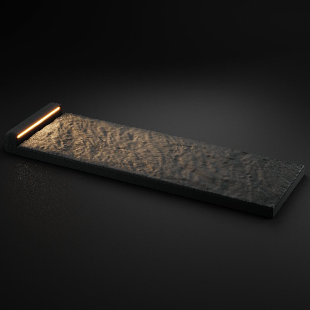 LED Светильник для шаговой плиты STONE Графитовый Серый 330х75х98мм в Грозном фото