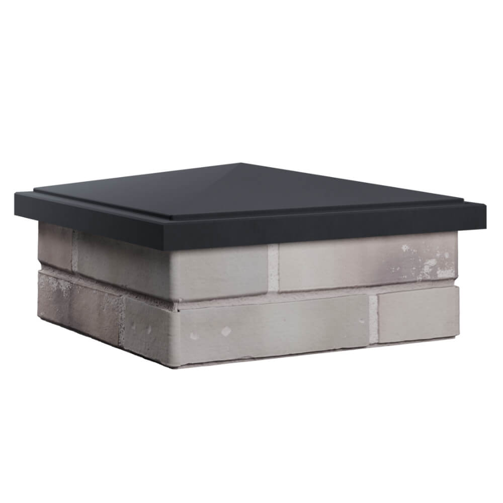 Колпак Zking БонаМоно Серый на столб 1.5х1.5 кирпича (385х385, 400х400мм) в Грозном фото