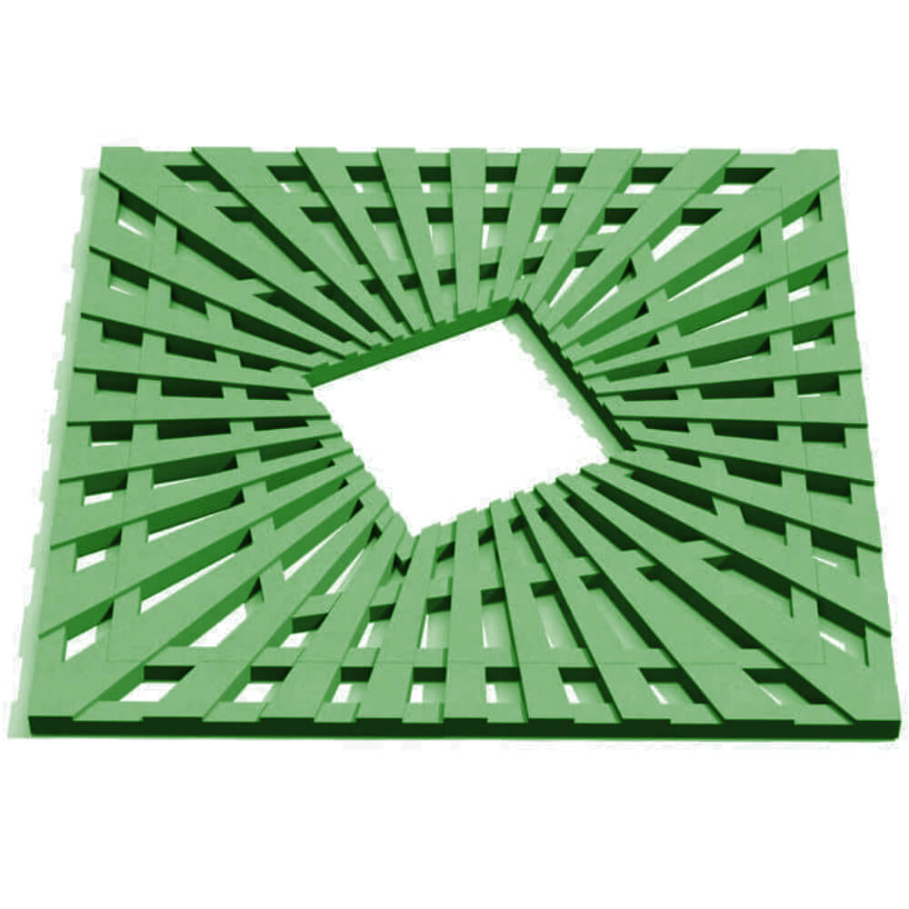 Приствольная решетка для дерева ZKING ATMOSPHERE 1.2х1.2м Зеленая Грозный фото