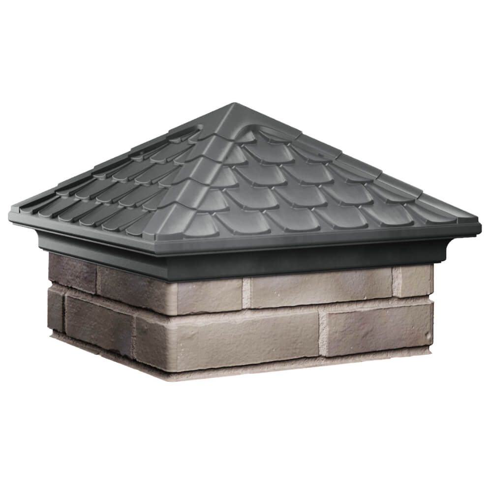 Колпак Zking Эльбрус Серый на столб 1.5х1.5 кирпича (385х385мм) в Грозном фото