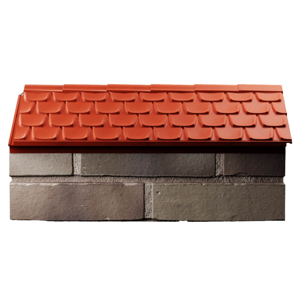 Парапет Zking Эльбрус Красный с посадкой на 1 кирпич (255мм) в Грозном фото