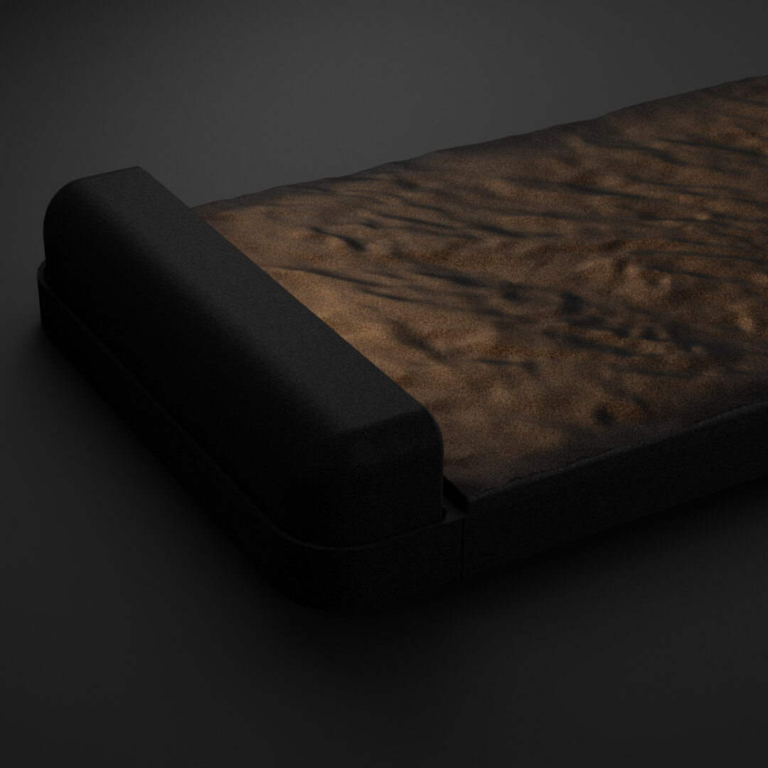 LED Светильник для шаговой плиты STONE Черный Сланец 330х75х98мм в Грозном фото