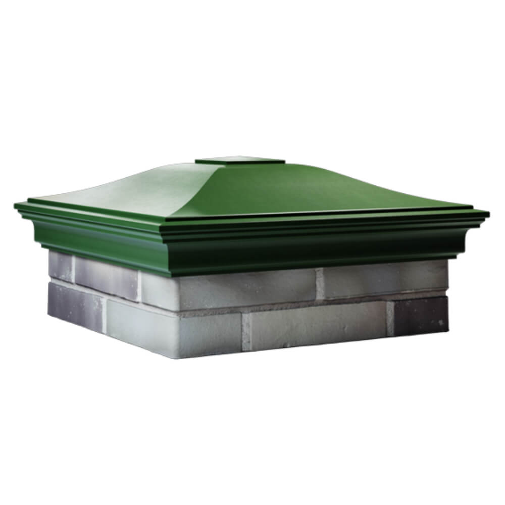 Колпак Zking Монблан Зеленый на столб 2х2 кирпича (515х515мм) в Грозном фото