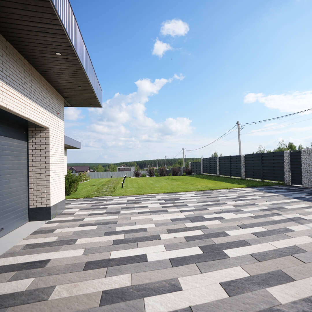 Шаговая плита STONE Светлая Галька 990х330х55мм в Грозном фото