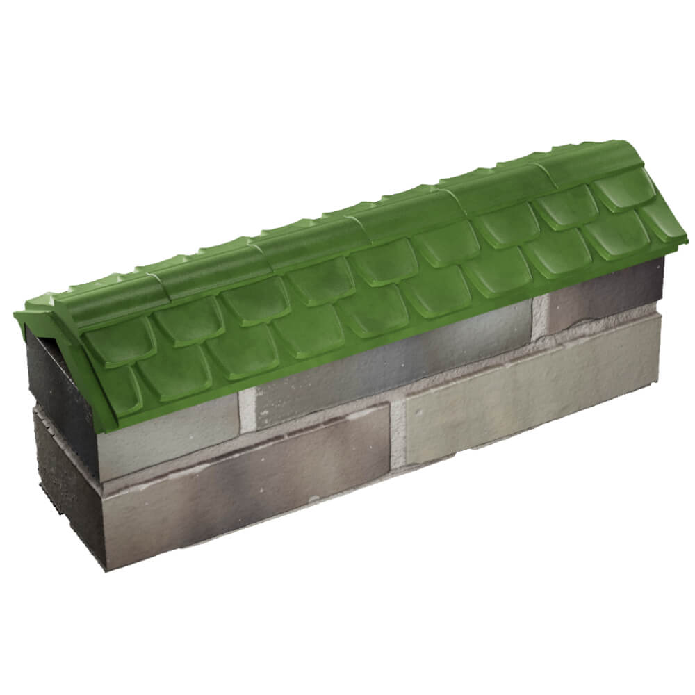 Парапет Zking Эльбрус Зеленый с посадкой на 0.5 кирпича (130мм) в Грозном фото